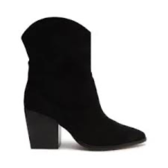 Schutz Tessie Black Suede Bootie size 7 - Picture 1 of 9